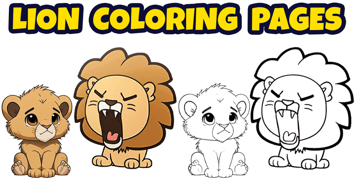 36 Lion Coloring Pages Free Printable PDFs 
