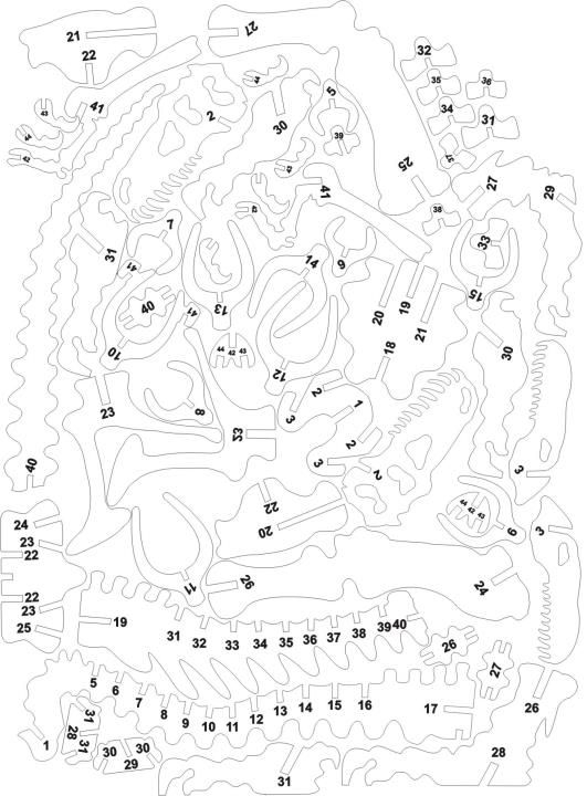 3d Dinosaur Puzzle Template New Concept
