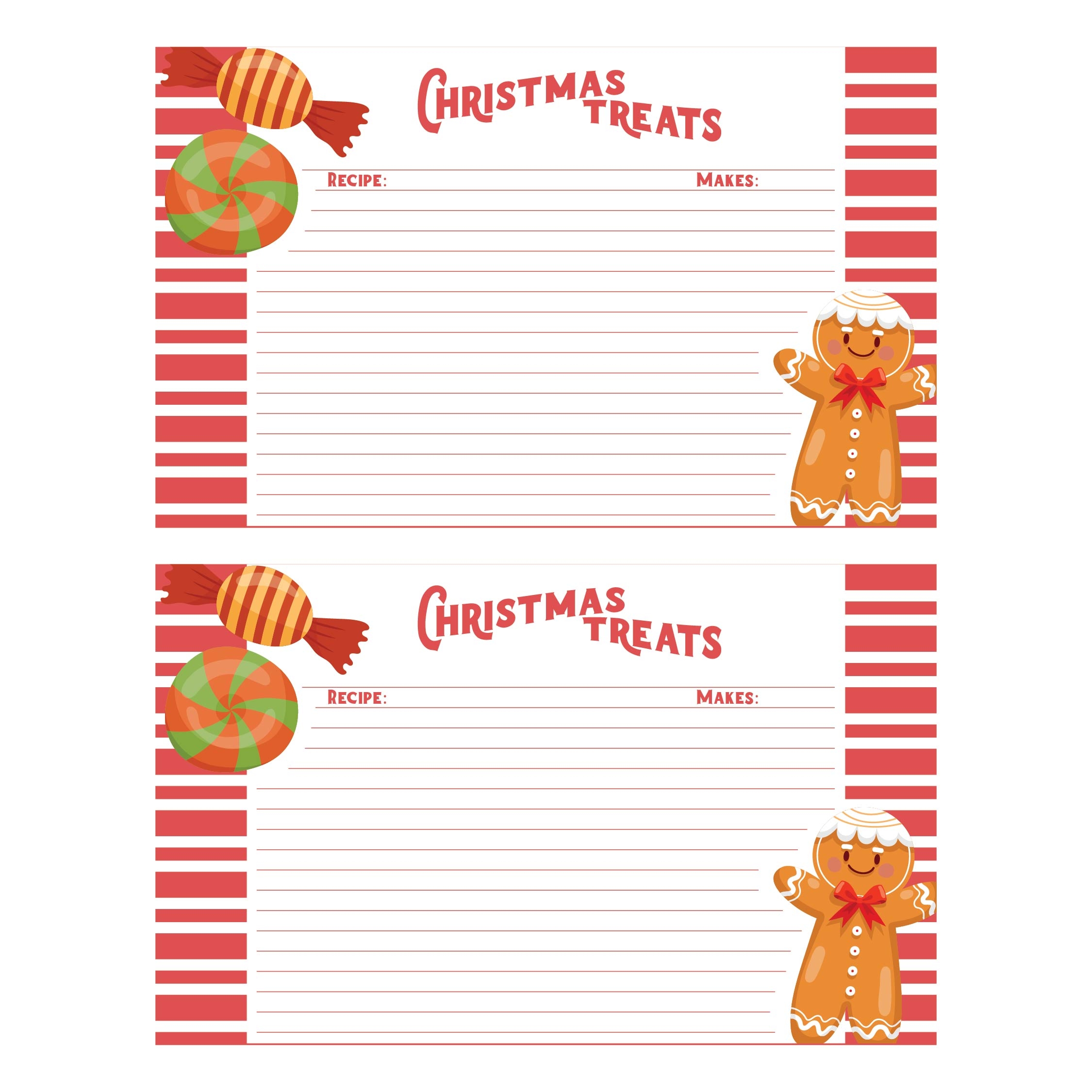 4x6 printable recipe card template