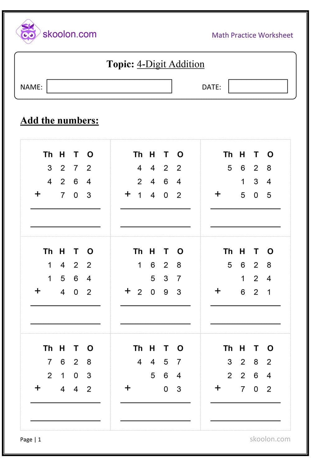 4 Digit Addition Worksheets 4 Digit Division Workshee Vrogue co