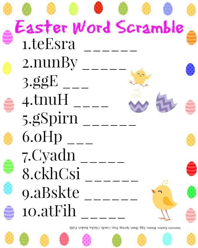 4 FREE Easter Printable Activities For Kids