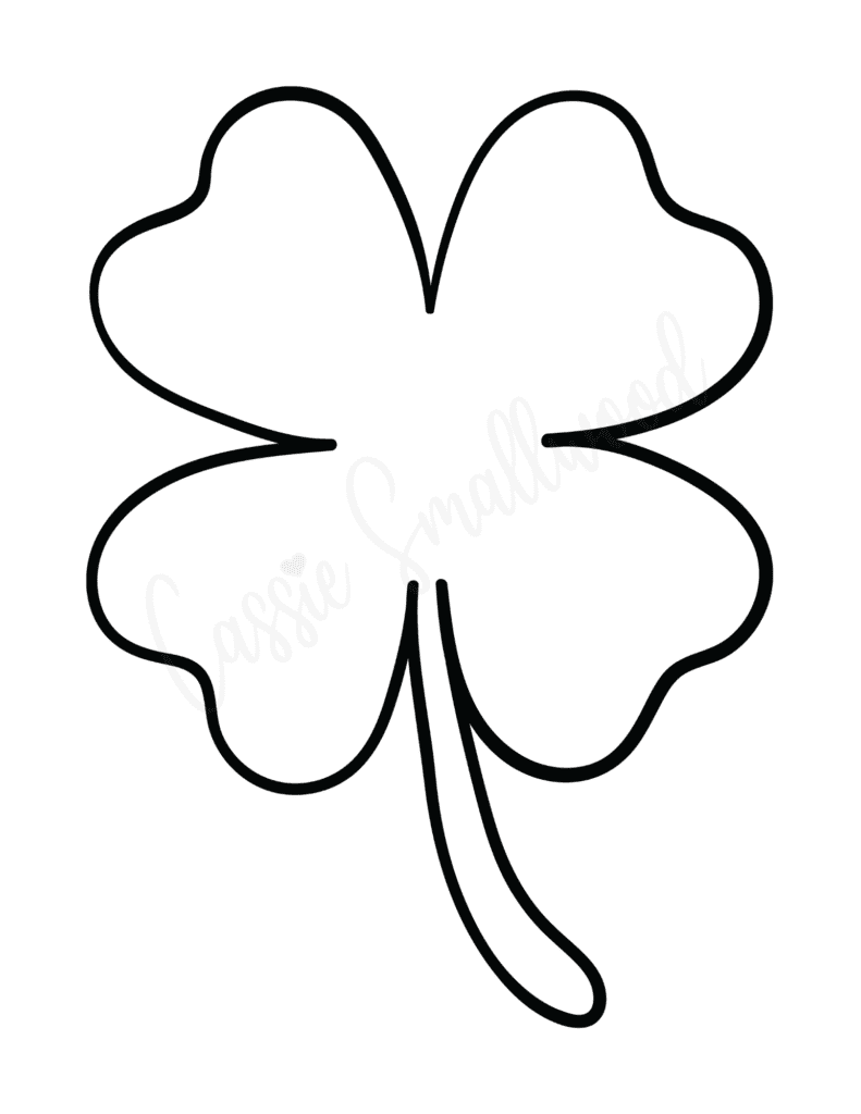 4 Leaf Clover Template Printable Printable Templates Online By Paul 