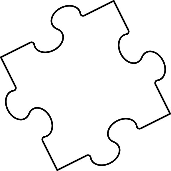 4 Piece Jigsaw Puzzle Template ClipArt Best