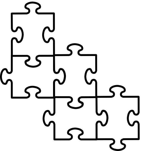 4 Puzzle Pieces Template ClipArt Best