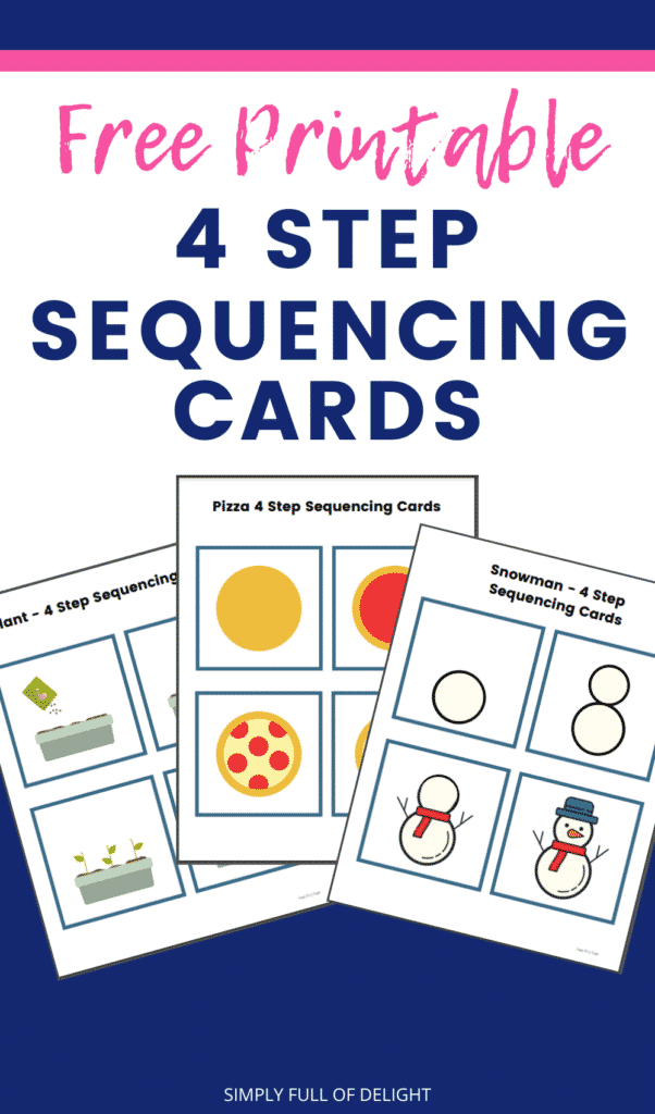 4 step sequencing pictures printable pdf free