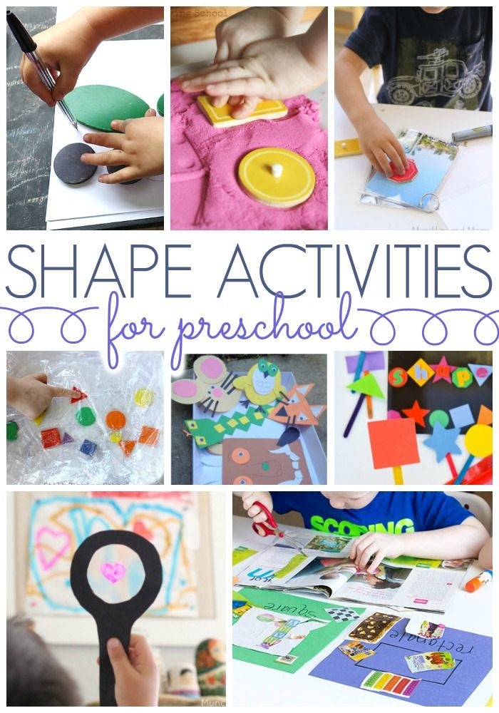 shapes activities for preschoolers printables
