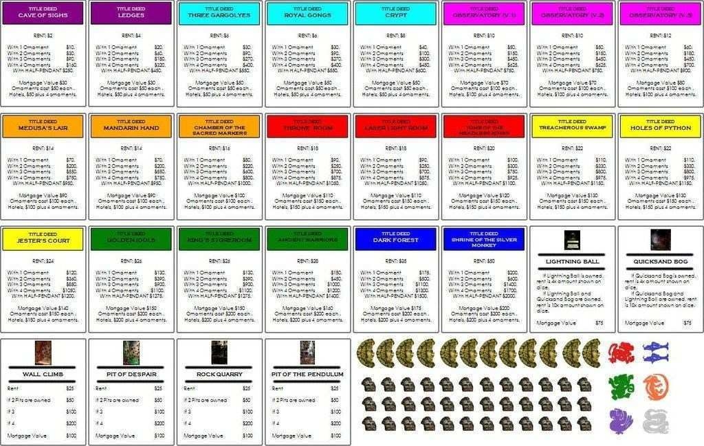 44 Standard Printable Monopoly Card Template Photo For Printable 