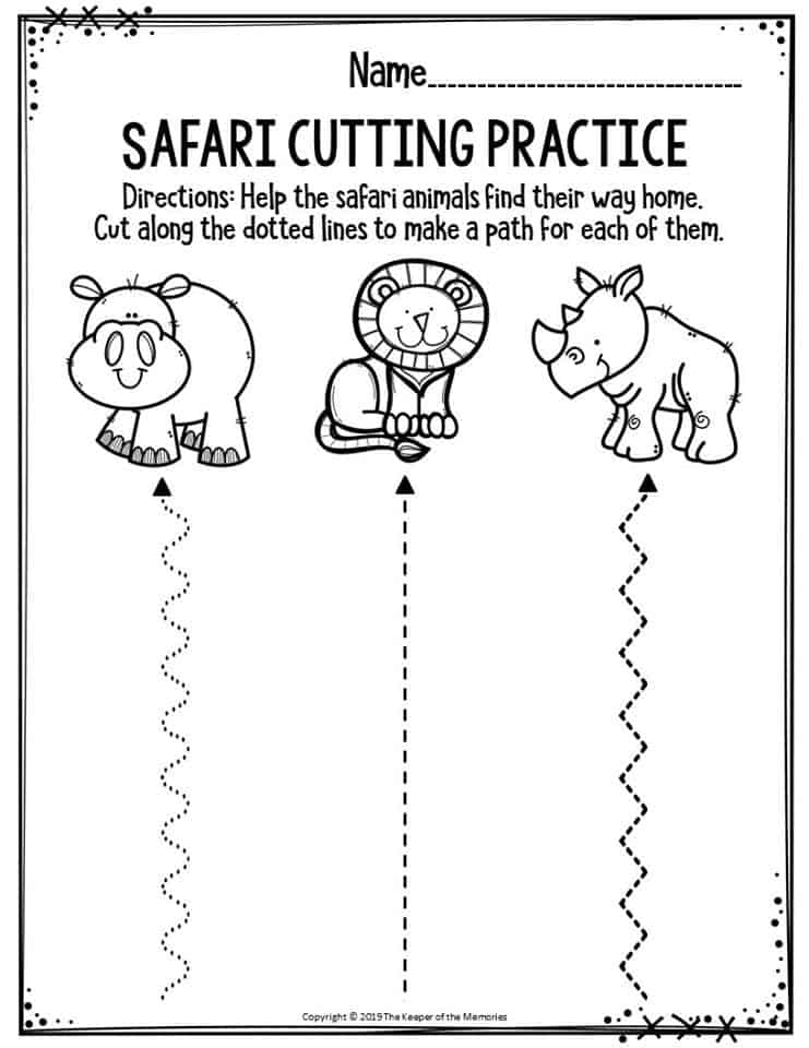 46 Free Printable Cutting Activities For Preschoolers Images 