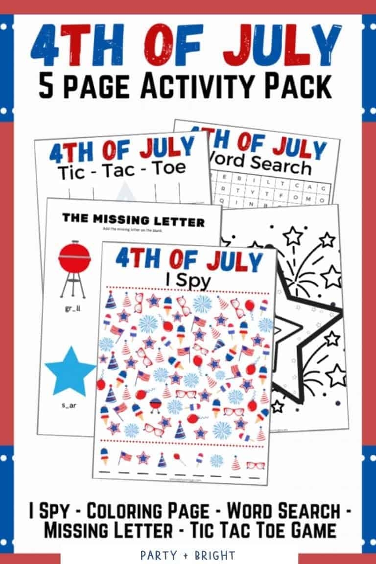 printable 4th of july activities