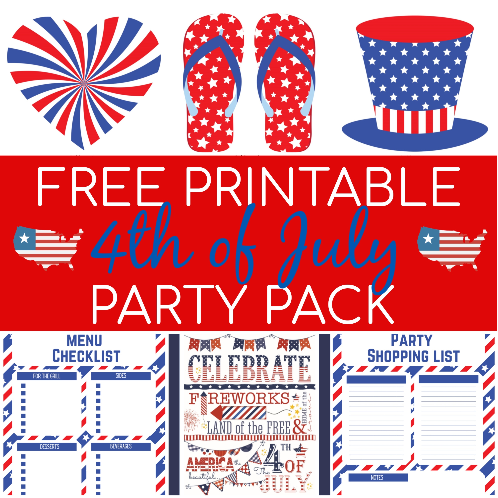4Th Of July Printable