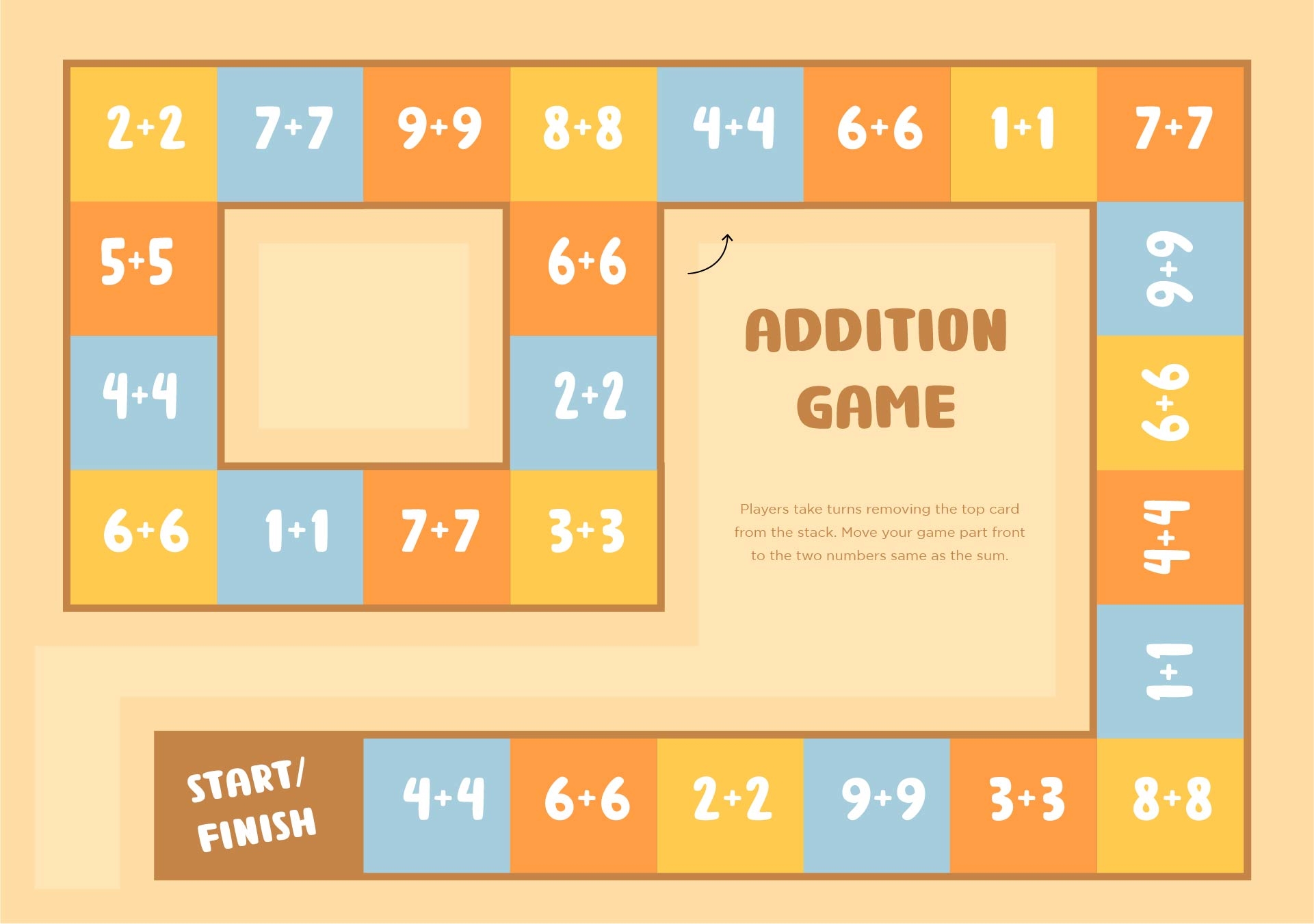 5 Best Images Of Printable Addition Board Games Free Vrogue co