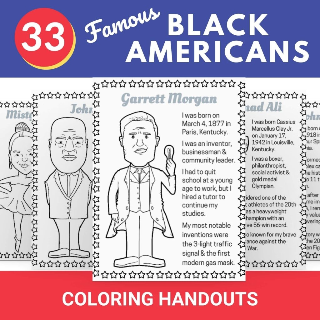 5 Done For You Black History Month Printable Activities