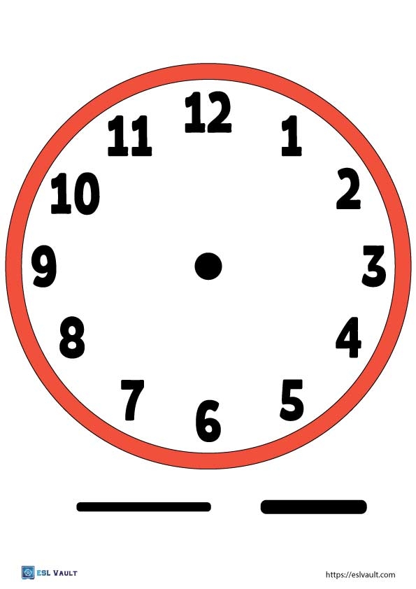 free printable clock games