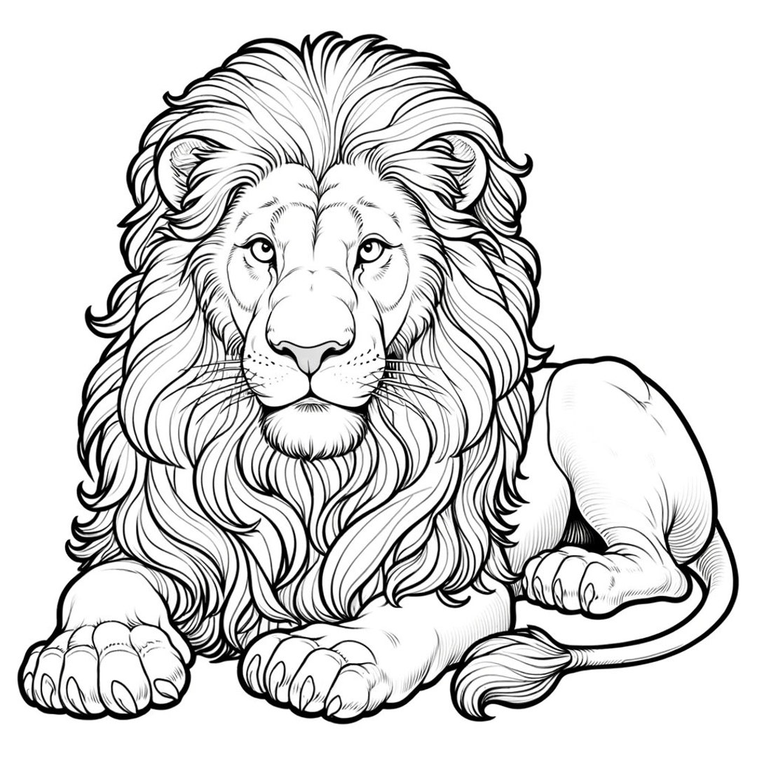 5 Lion Coloring Page Adult Lion Coloring Page Cool Animal Coloring