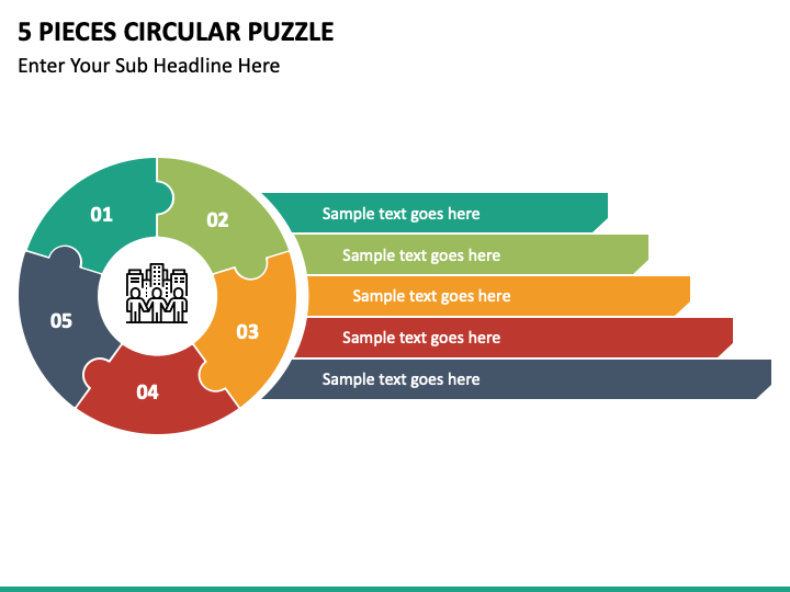 5 Piece Puzzle Template Powerpoint Free