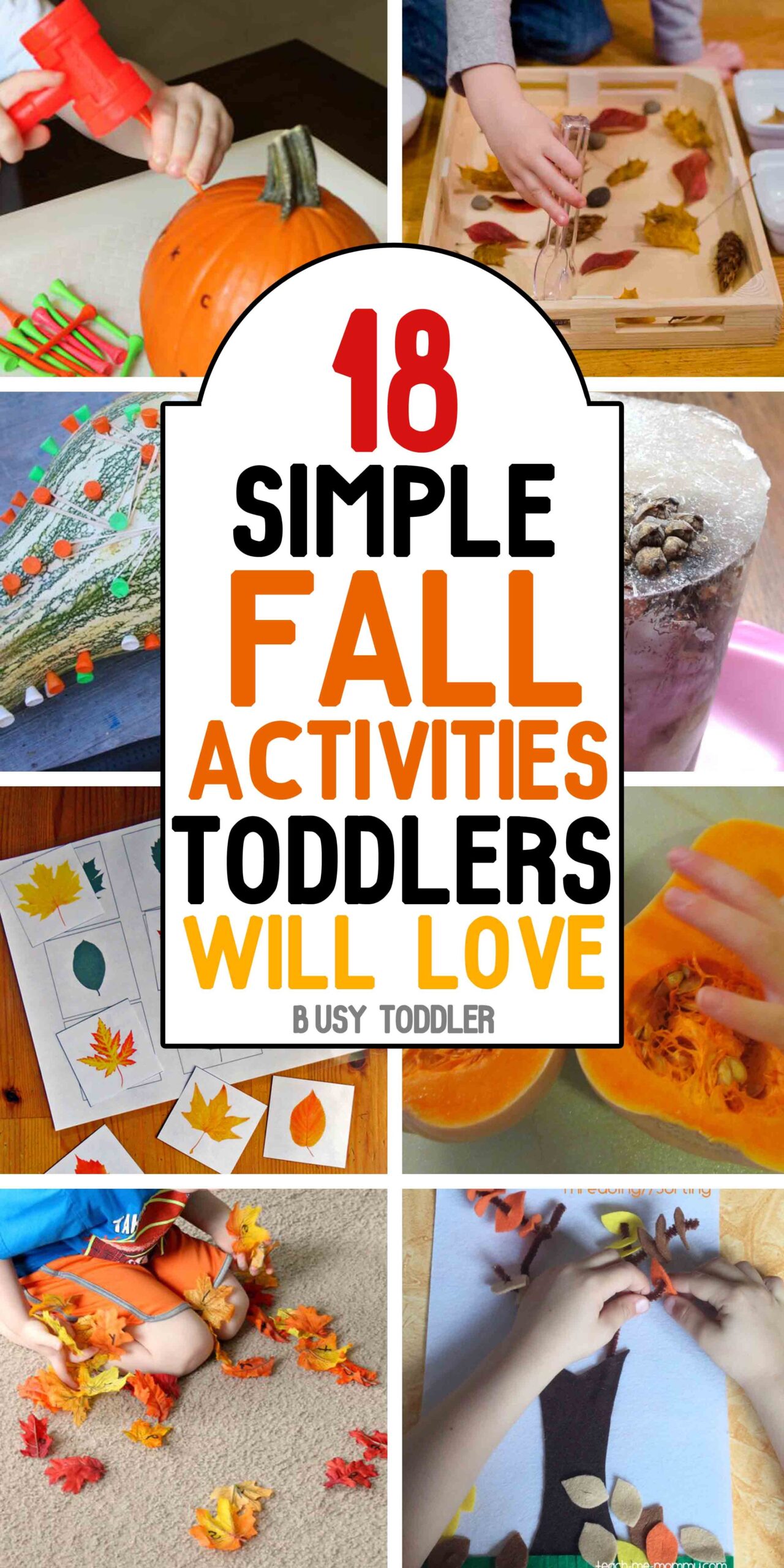 fall activities for toddlers printable