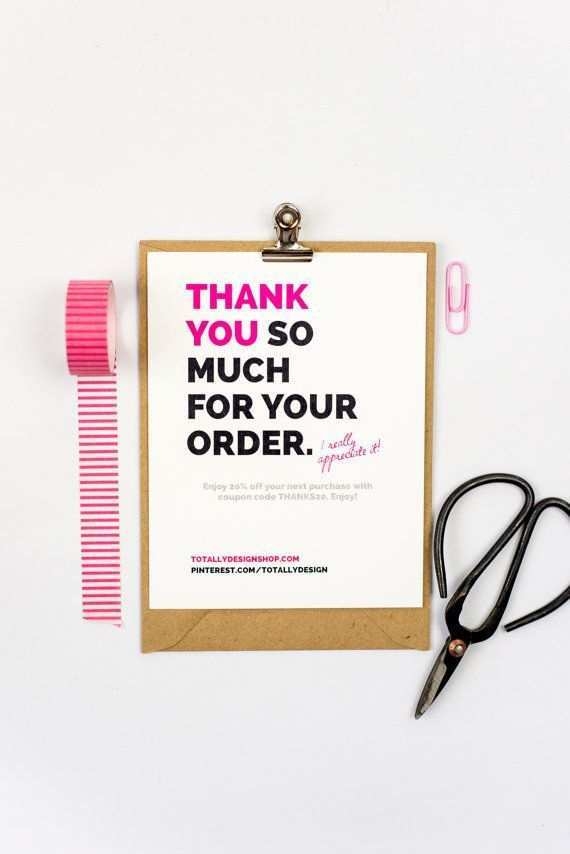 50 Free Thank You For Your Purchase Card Template Free Photo With Thank