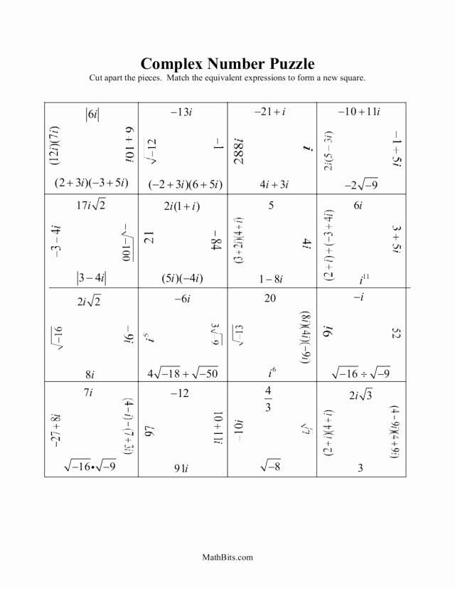 50 Multiplying Complex Numbers Worksheet Chessmuseum Template Library