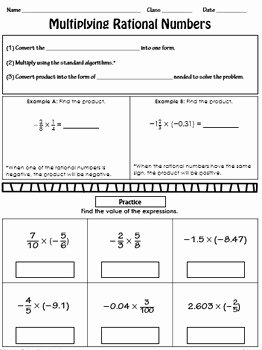 50 Multiplying Rational Numbers Worksheet Chessmuseum Template Library