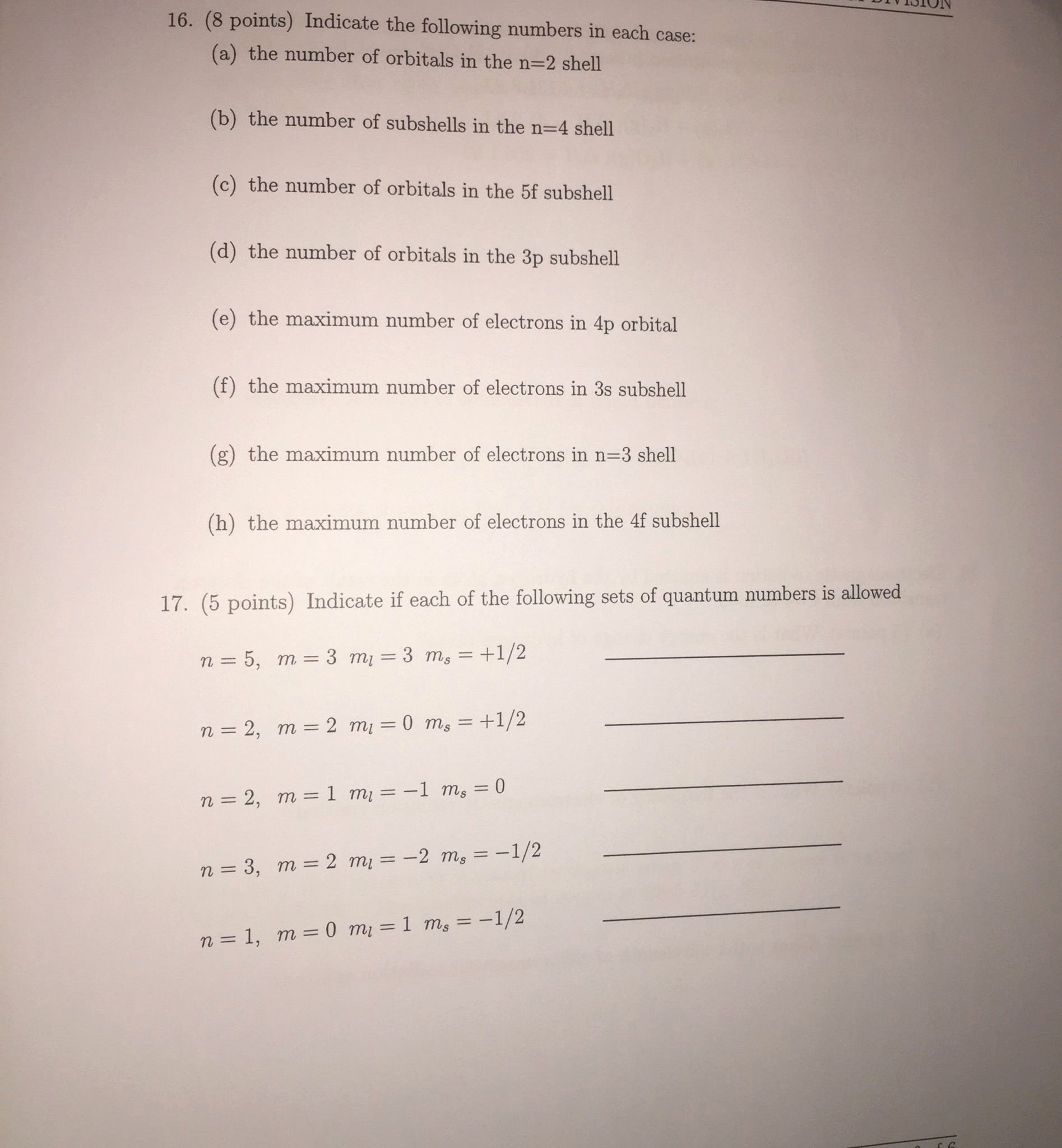 50 Quantum Numbers Practice Worksheet Chessmuseum Template Library