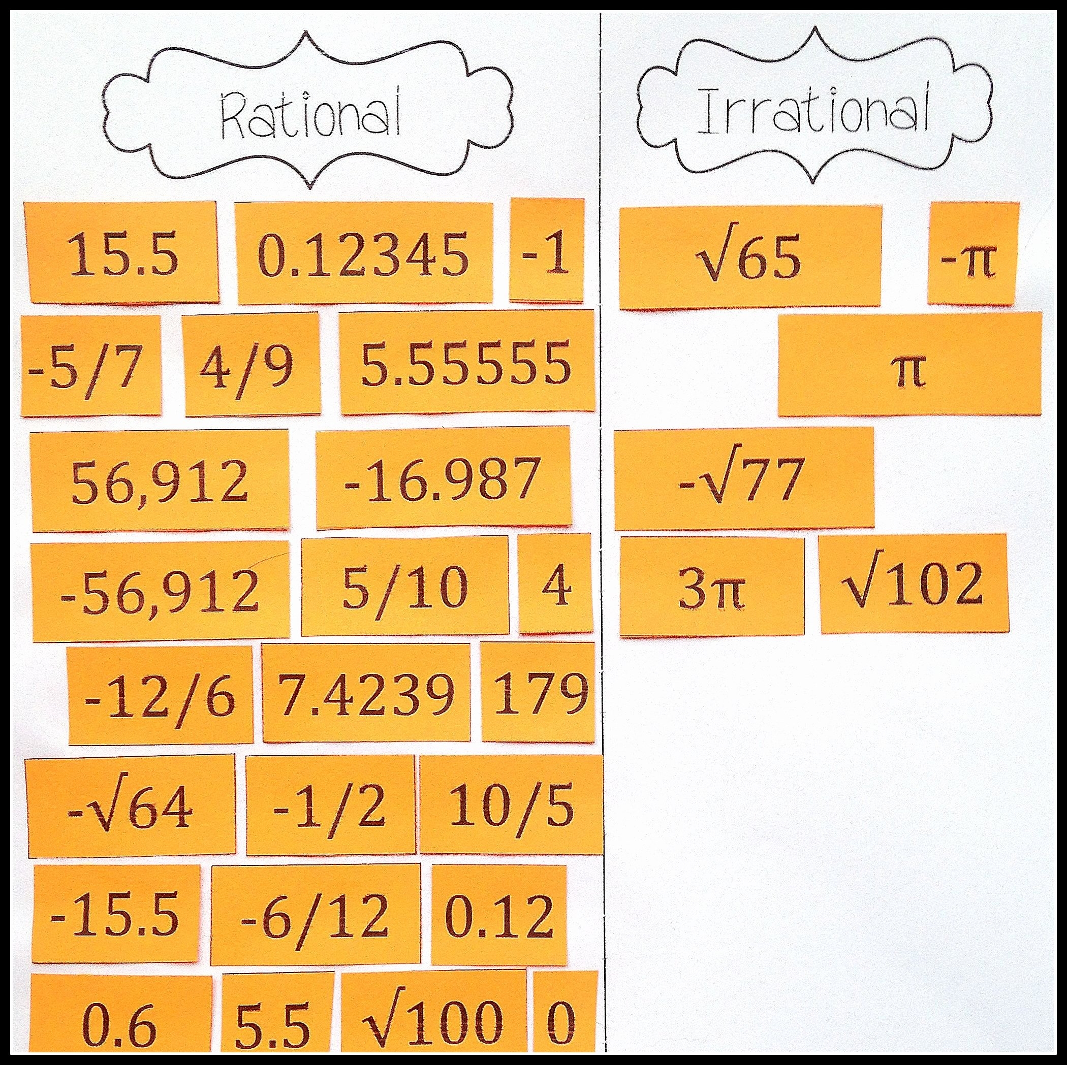 50 Rational And Irrational Numbers Worksheet Chessmuseum Template Library