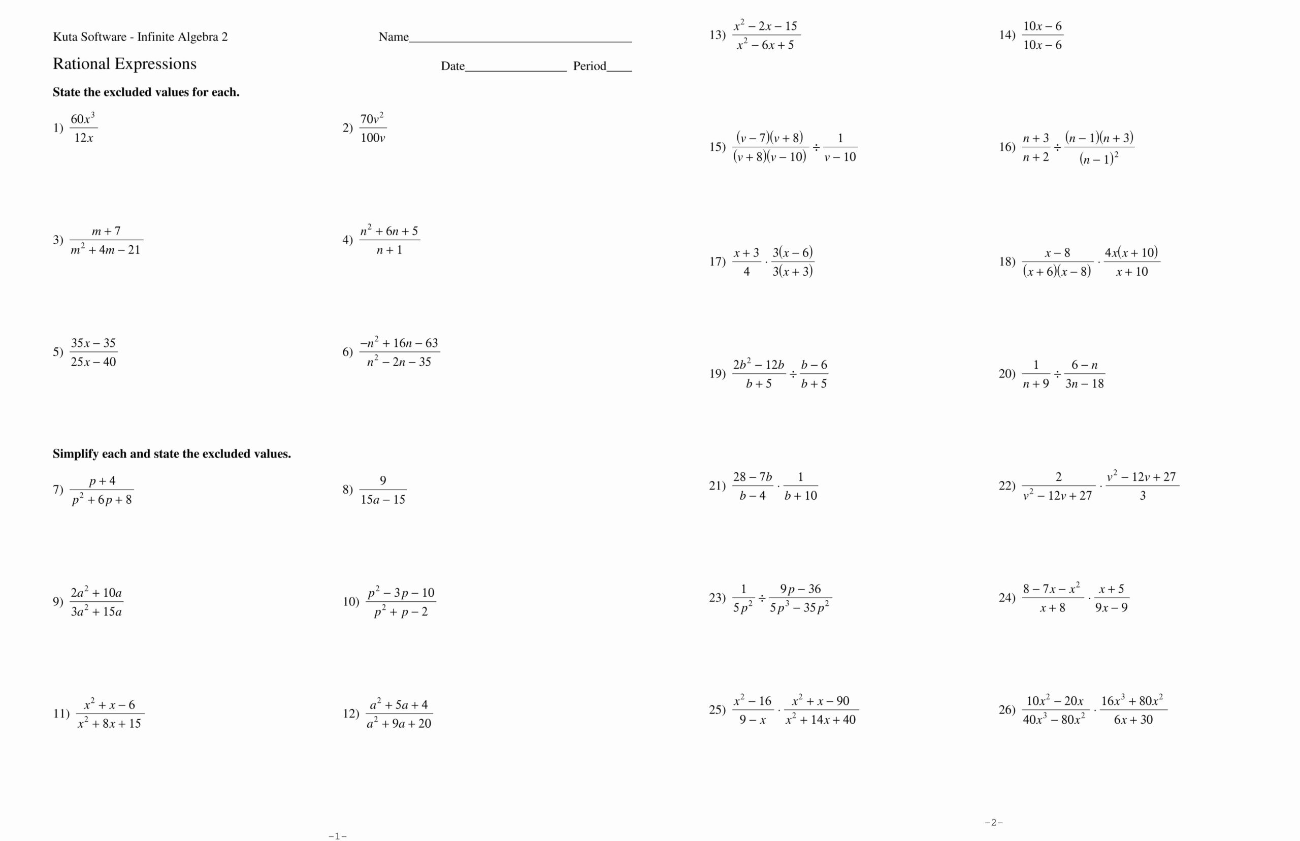 50 Simplifying Complex Numbers Worksheet