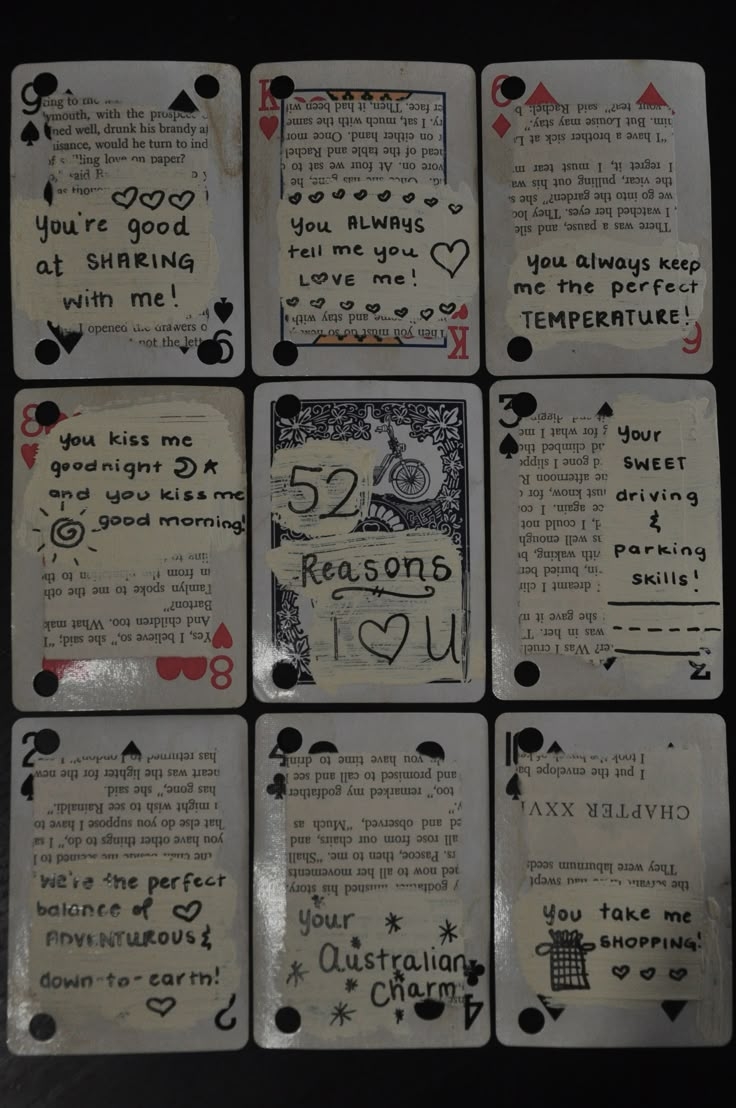 52 reasons why i love you cards free printable templates