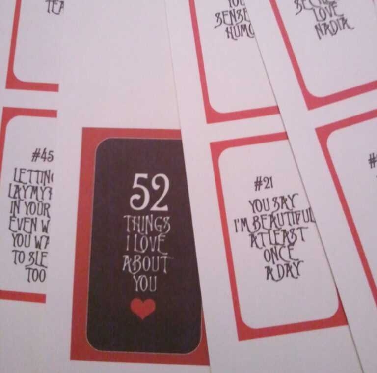 52 Reasons Why I Love You Tasteful Space For 52 Reasons Why I Love 