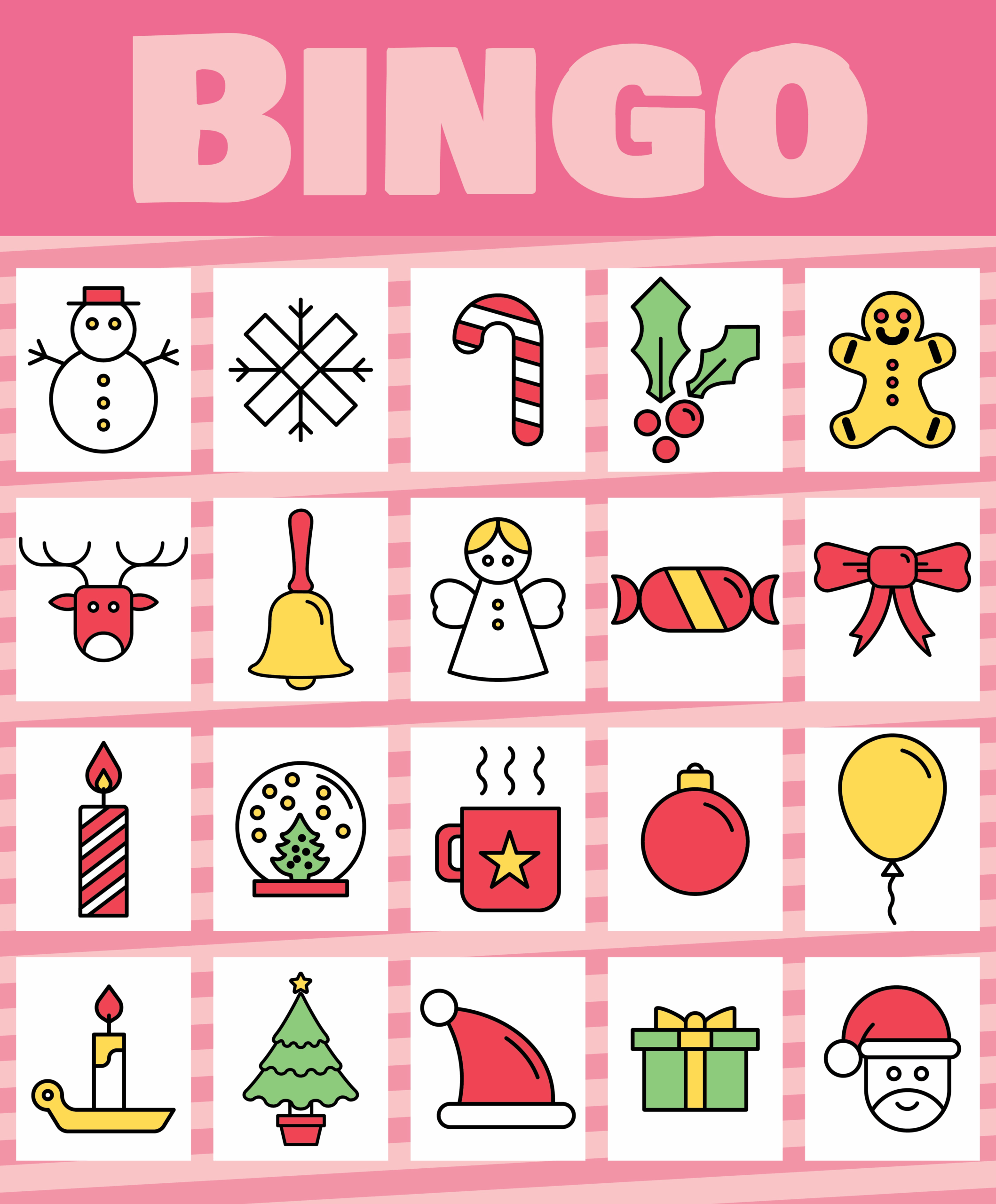 6 Best Free Printable Christmas Bingo Game PDF For Free At Printablee 