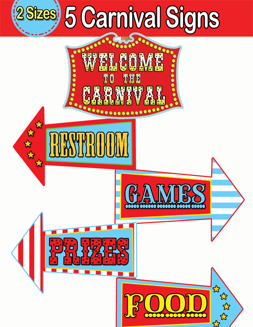 6 Best Images Of Circus Carnival Printable Signs Free Printable 