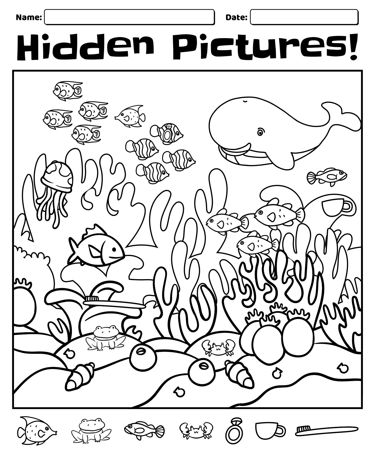 6 Best Images Of Find Hidden Objects Puzzles Printable Free Printable 