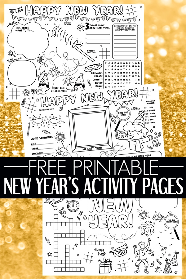 6 Free Printable New Year 39 s Activity Pages For Kids