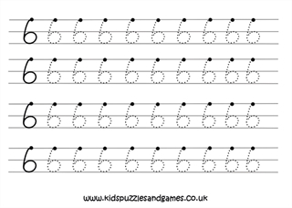 numbers from 6 to 10 worksheets