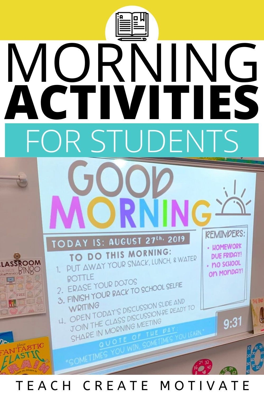 6 Tips For Your Classroom Morning Routine Teach Create Motivate