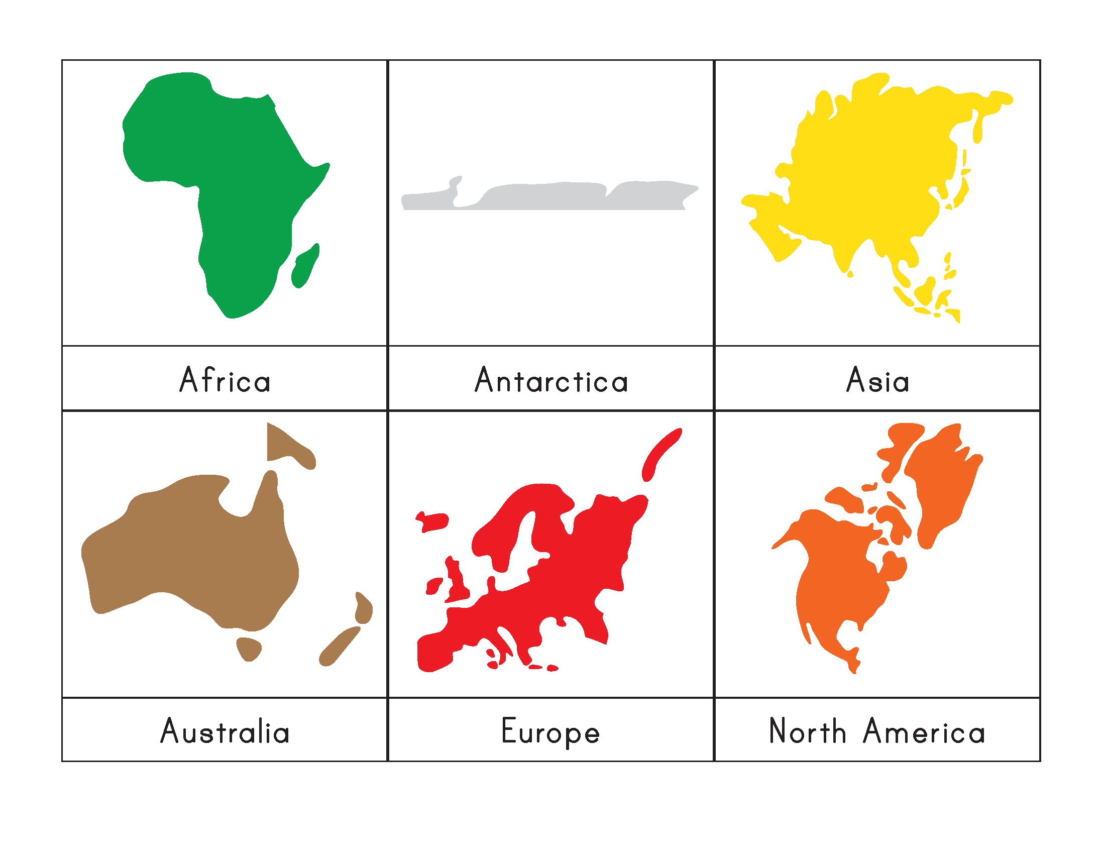 7 Continents Printable Puzzle Printable Crossword Puzzles