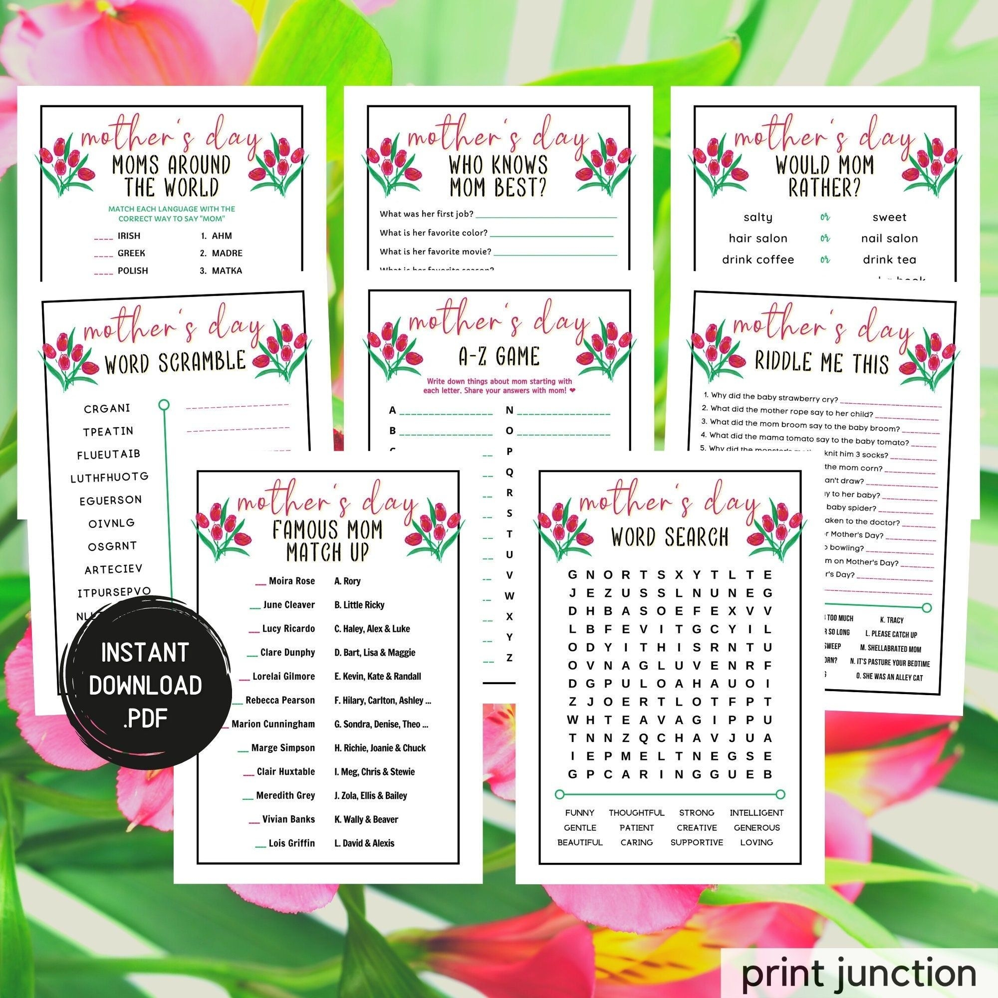 mothers day activities printable