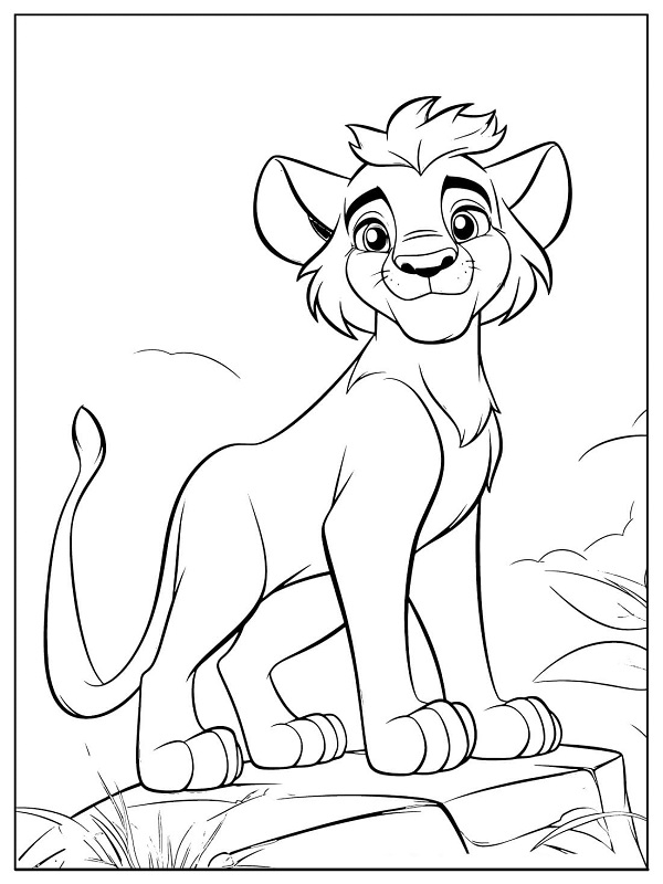 lion guard pictures to color