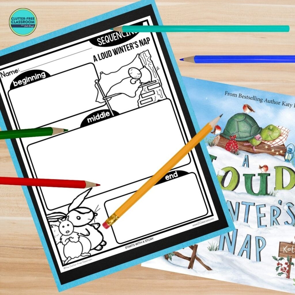 a loud winter's nap activities printable