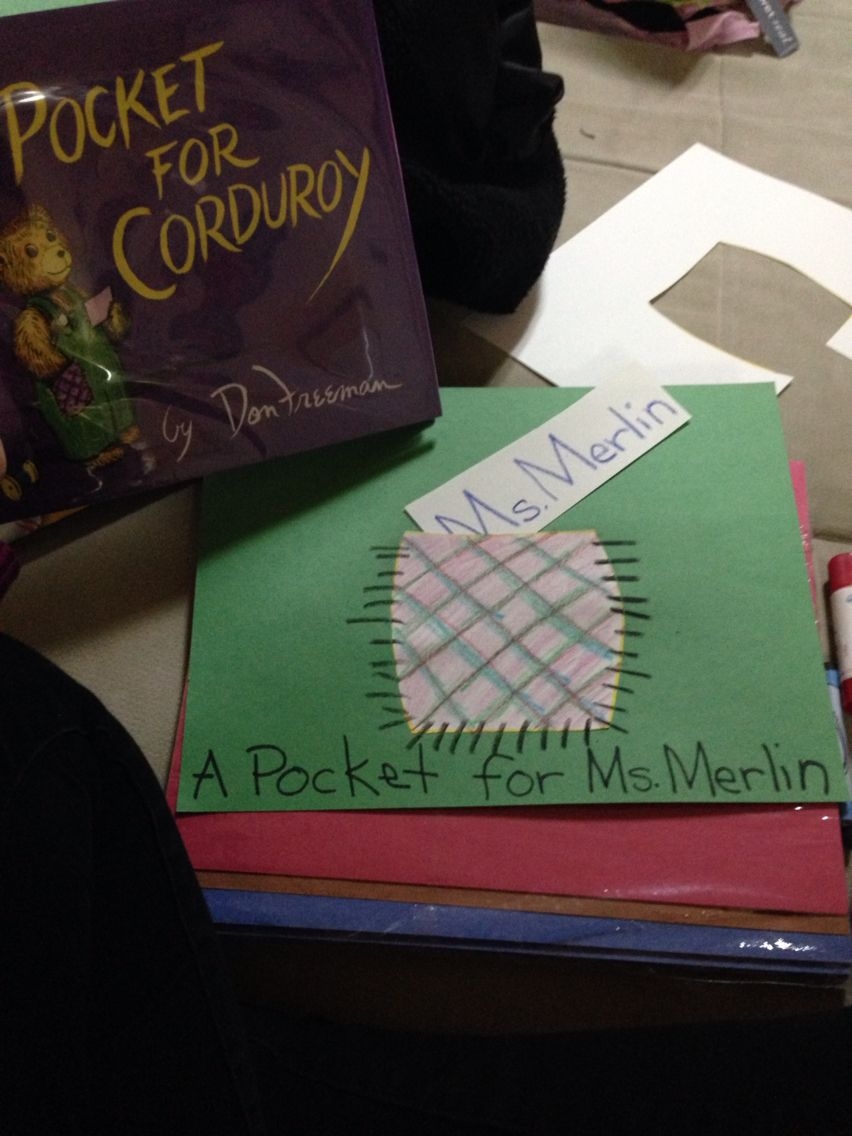 a pocket for corduroy activities printables