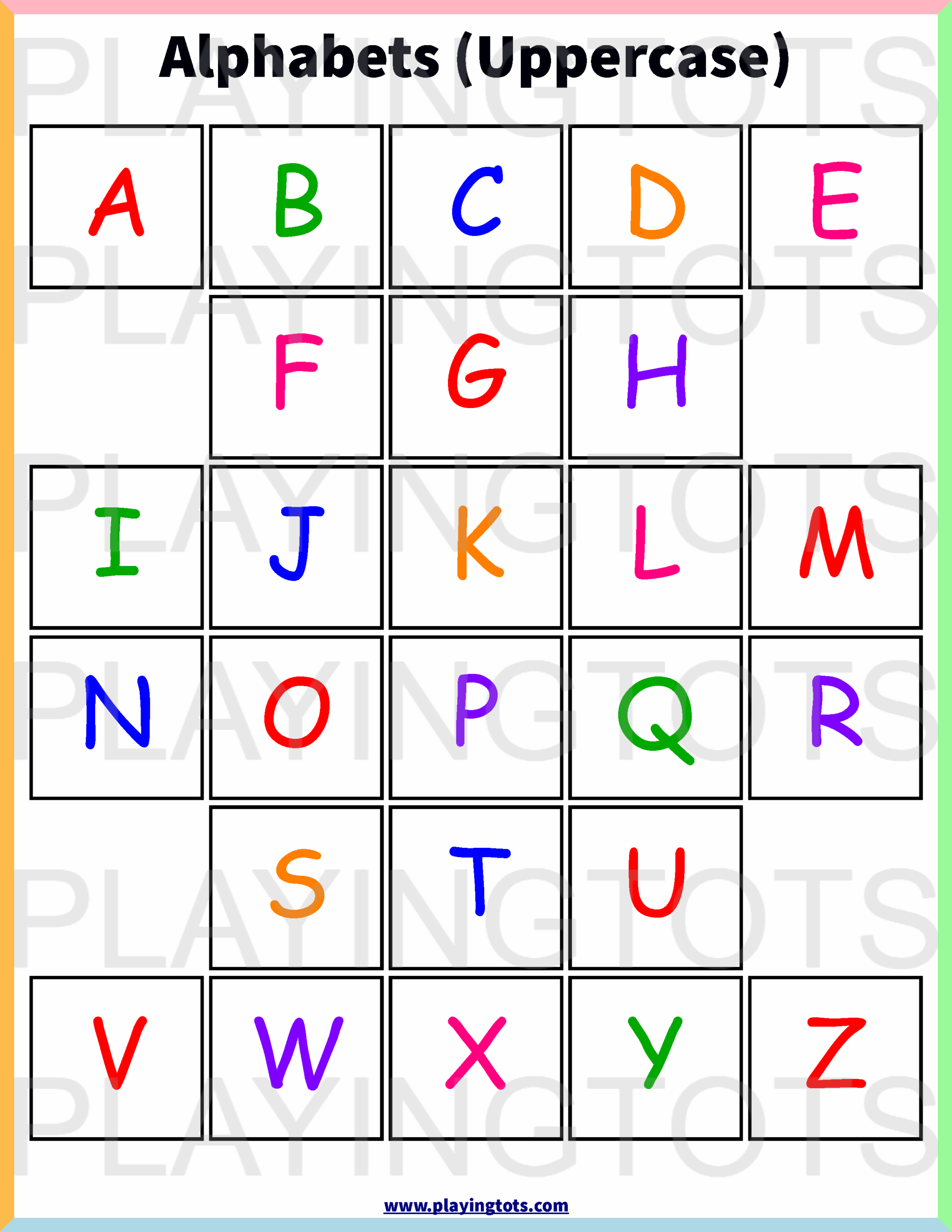 Abc Printable Chart Printable Sight Words List