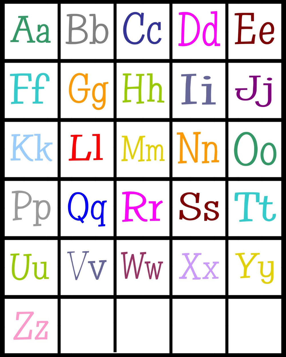 ABC Printable For Children Alphabet Letters To Print Abc Printables 