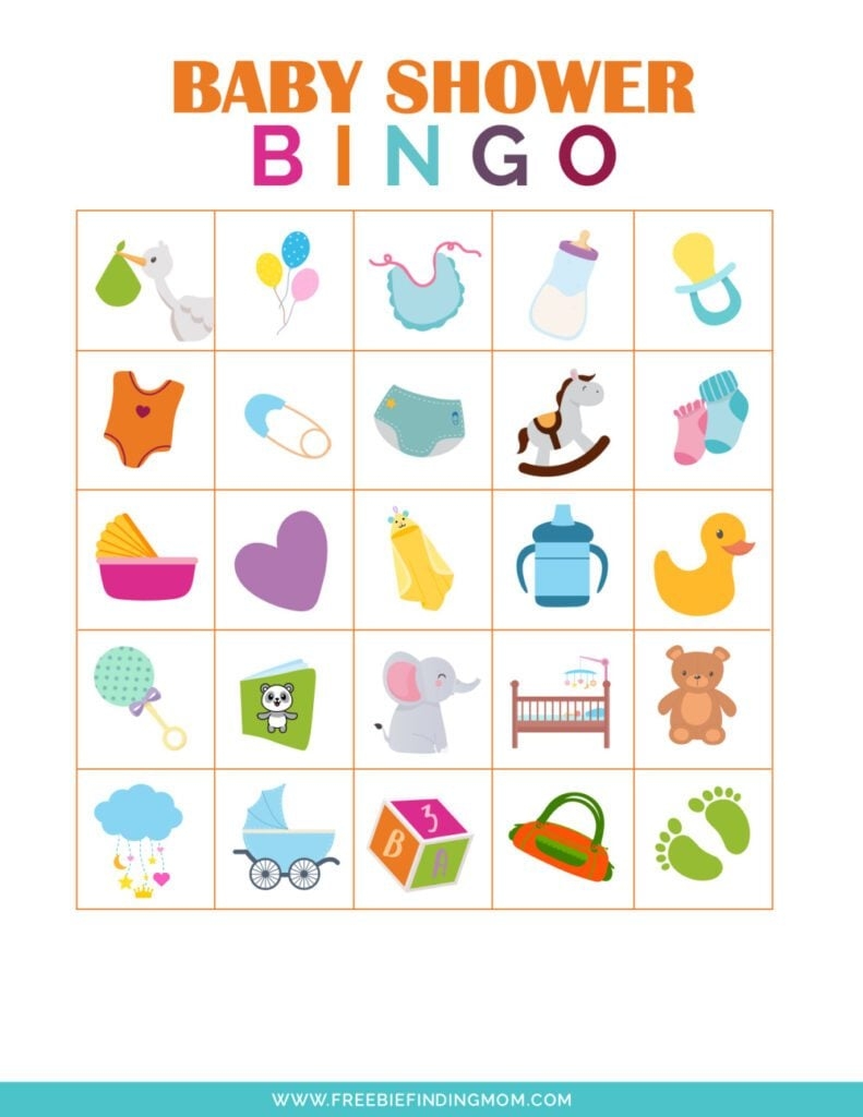 free printable blank baby bingo game