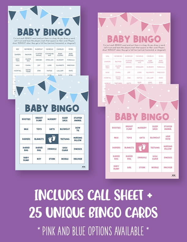 Able Free Printable Blank Baby Shower Bingo Cards Pdf Infoupdate