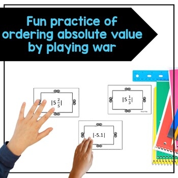 Absolute Value Of Rational Numbers Game And Worksheet By Lisa Yeip