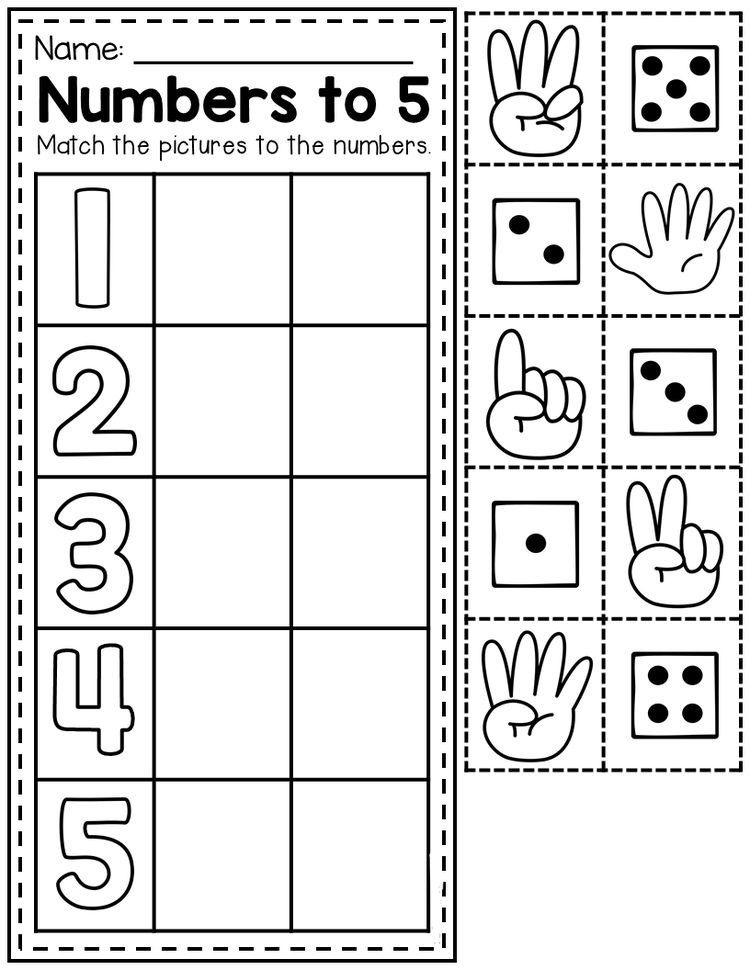 numbers printable activities for preschool and kindergarten