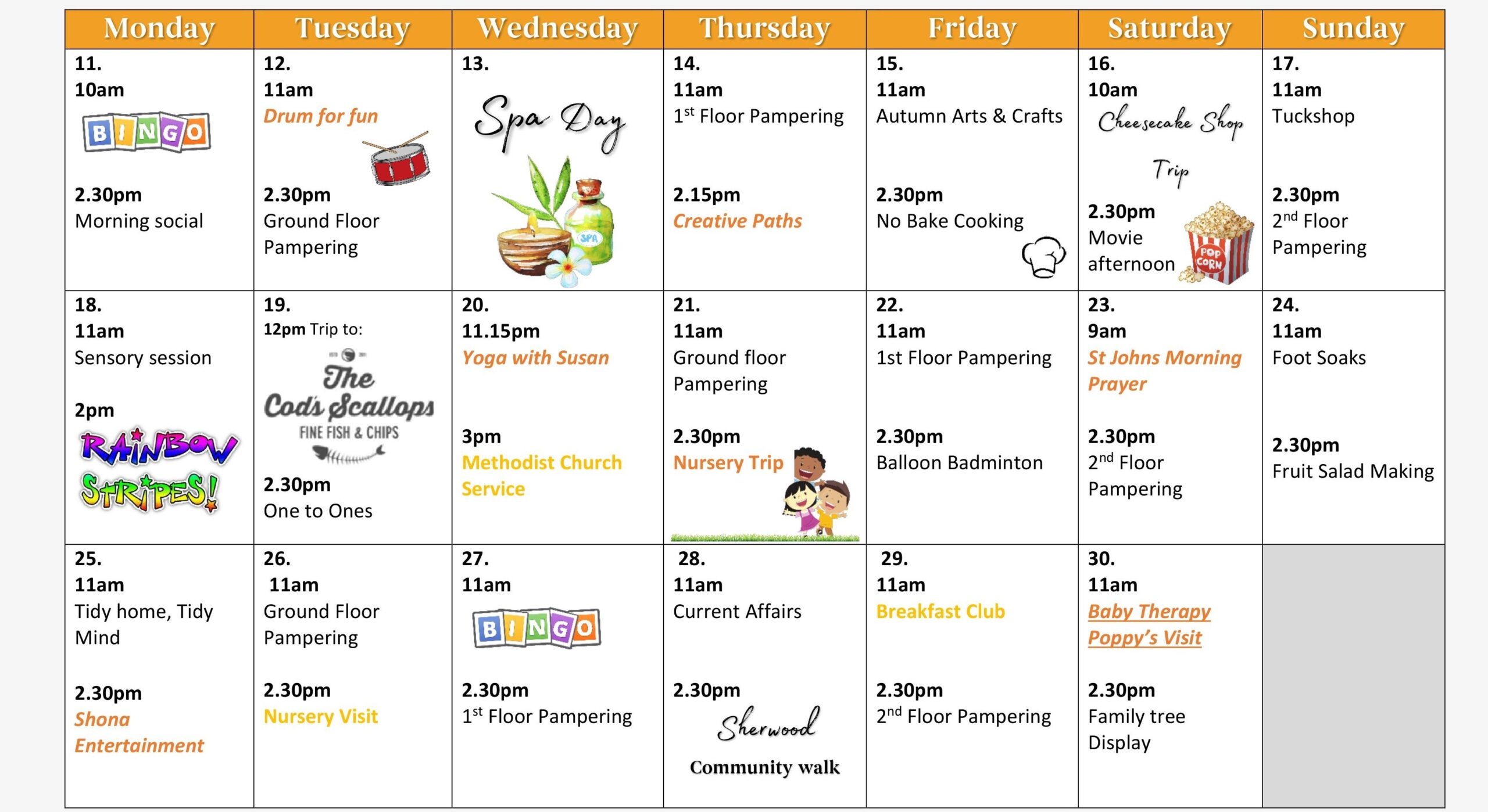 Activities In November
