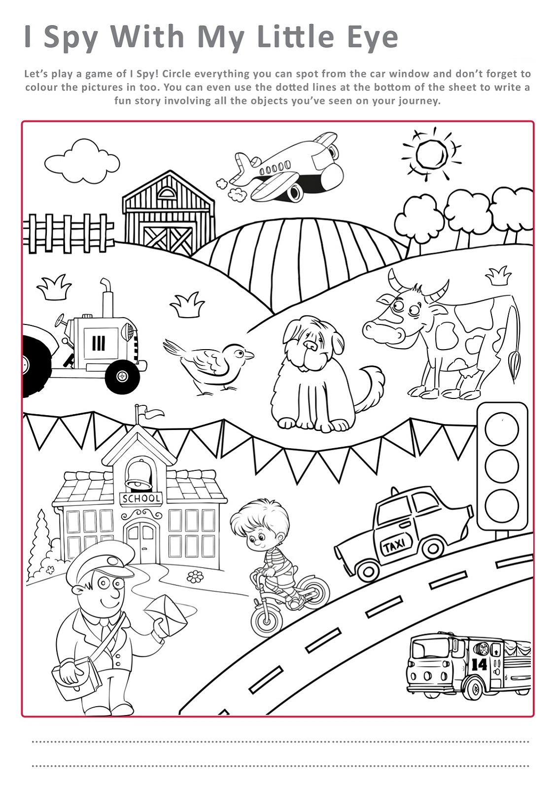 activity pages for kids printable