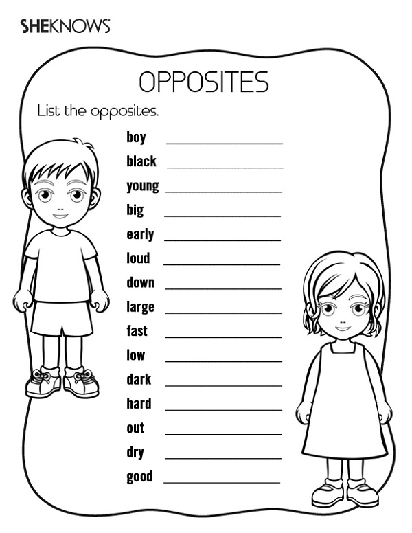 activity sheets for kids printable