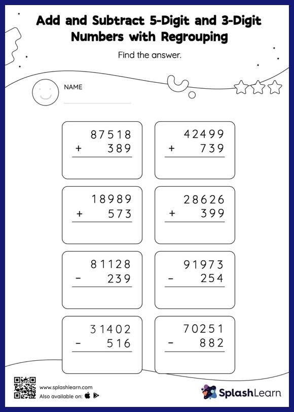 add and subtract two digit numbers worksheets