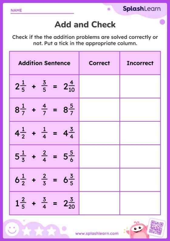 add and subtract mixed numbers worksheet
